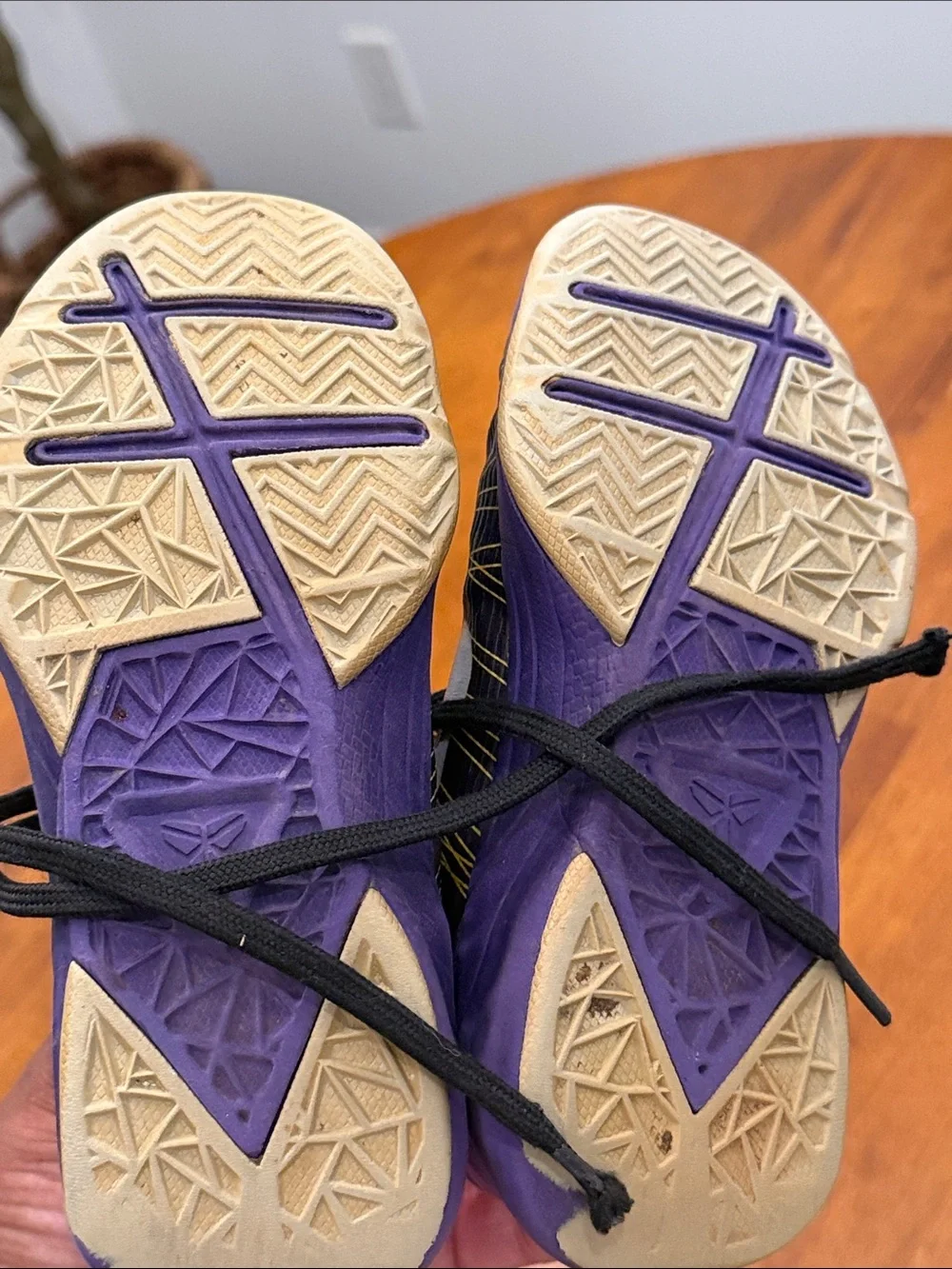 Nike Kids Black, Purple and Yellow Athletic Sneakers size 11C